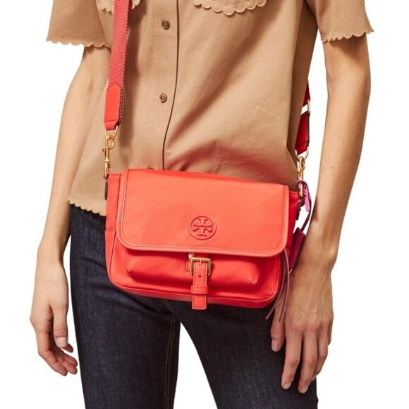 Tory Burch Bags Tory Burch Perry Nylon Crossbody Bag Bright Samba